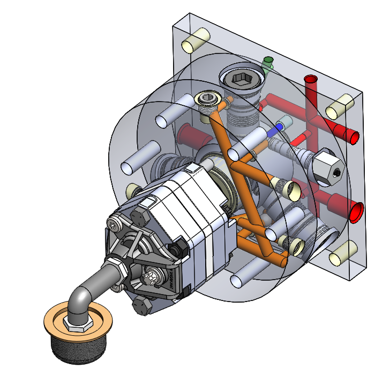 Two-stage hi-low radial piston pump